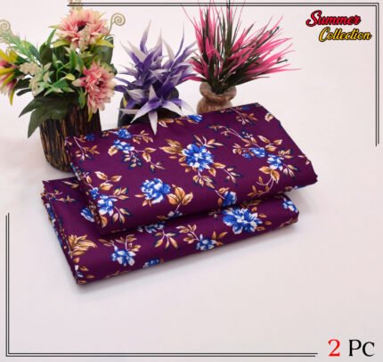 2 Pieces Unstitched  Digital Print Suit LD 833
