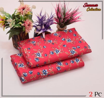 2 Pieces Unstitched  Digital Print Suit LD 834