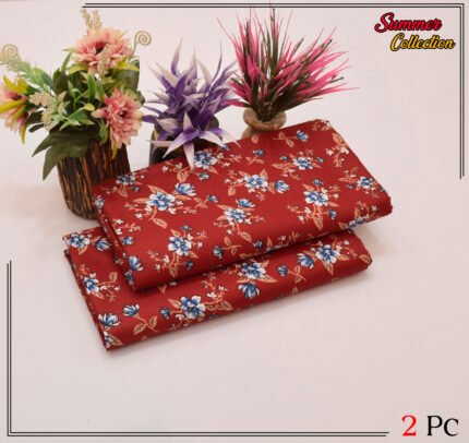 2 Pieces Unstitched  Digital Print Suit LD 836