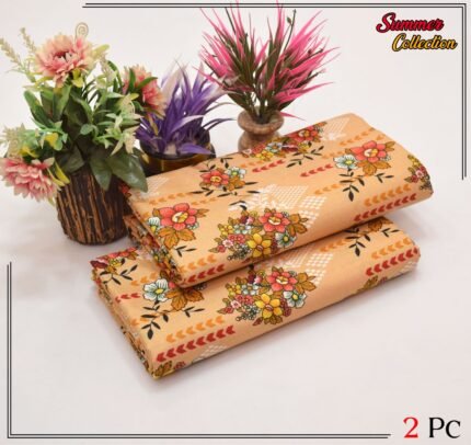 2 Pieces Unstitched  Digital Print Suit LD 841