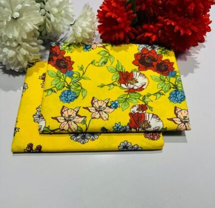 2 Pieces Unstitched  Digital Print Suit LD 852