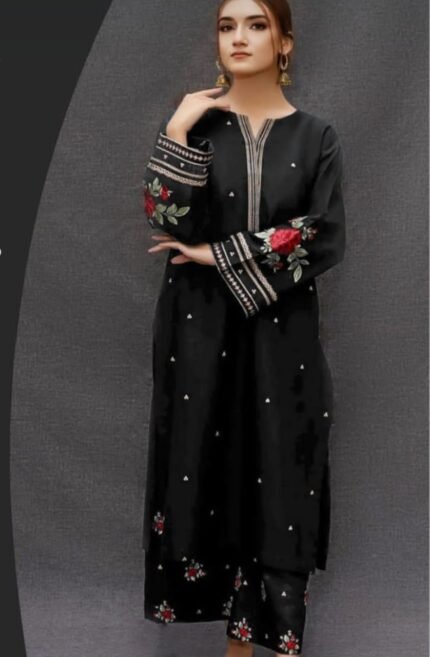 2pc Embroidery lawn SE 607