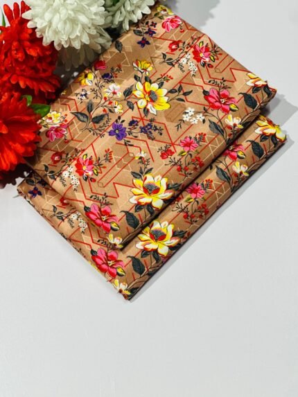 2 Pieces Unstitched  Digital Print Suit LD 839